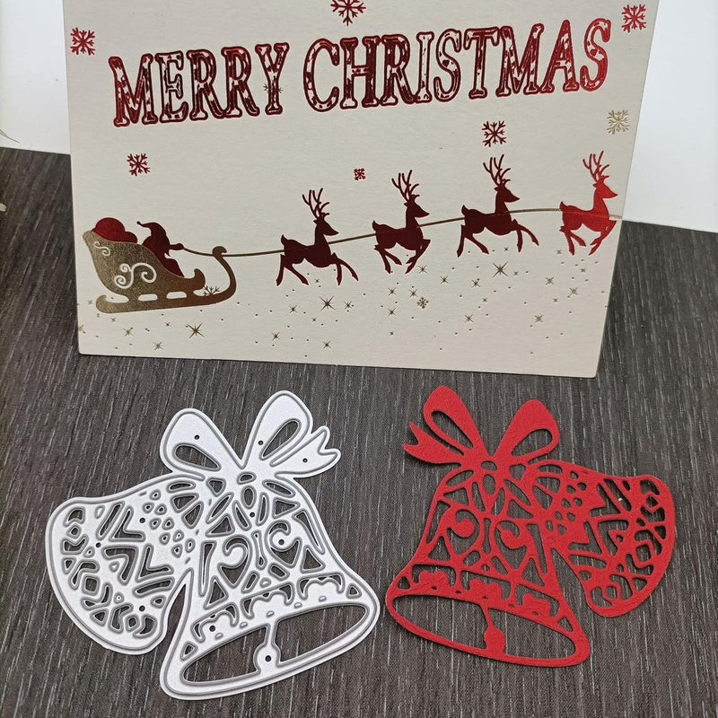 Feemkota Christmas Bell Sets Die Cuts for Card Making Christian Theme Stamps Cutting Dies for DIY Paper Scrapbooking Crafts Embossing Decorations - Image 2